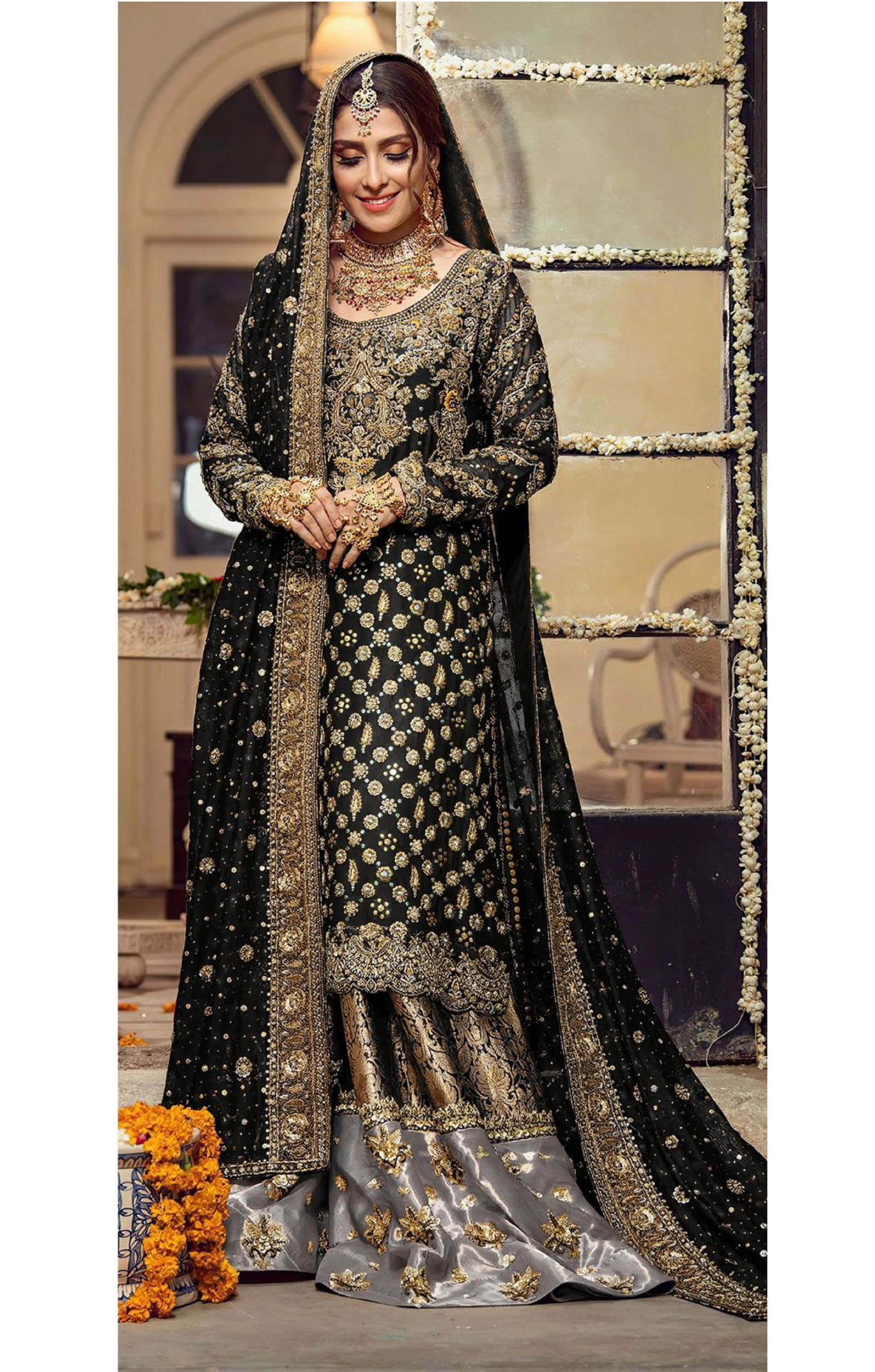 Alk Khushbu Maharani Vol Wholesale Georgette Wedding Pakistani Suit